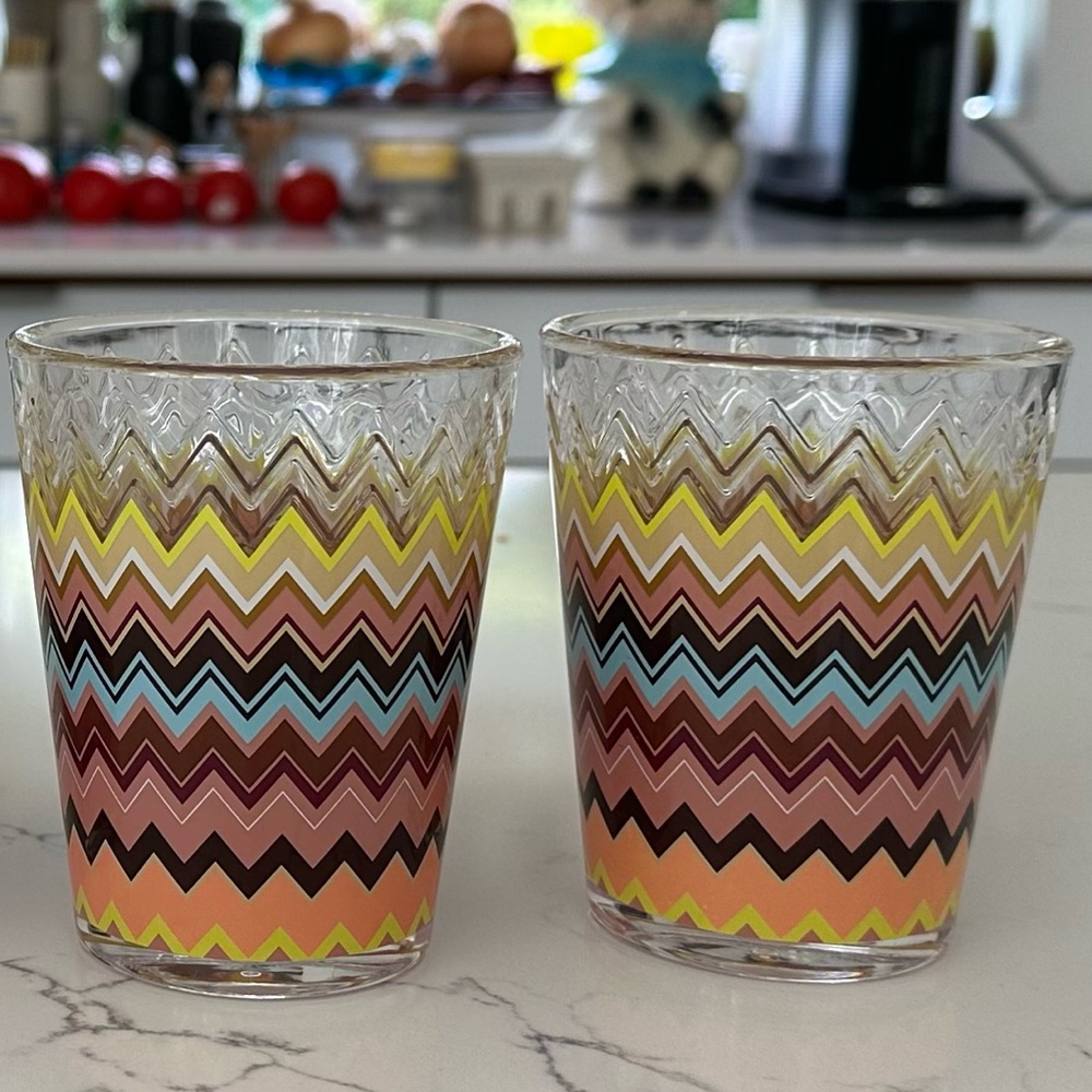 NIB MISSONI for TARGET Chevron Zig Zag Tumblers 20th Anniversary Set - Picture 3 of 15